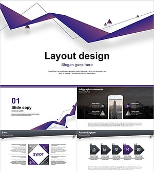 레이아웃 디자인 프레젠테이션 템플릿 – 전문적이고 세련된 비주얼