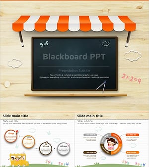 Blackboard PowerPoint Template – Perfect Design for Educational Purposes