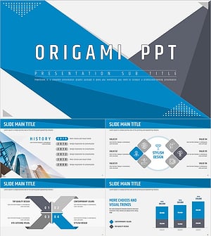 종이 레이아웃 와이드 피피티 – 세련된 디자인의 프레젠테이션 템플릿