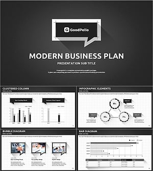 비즈니스 플랜 PPT 템플릿 – 모던하고 전문적인 디자인