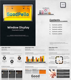 Window Display Vertical Presentation Template – Eye-Catching Design