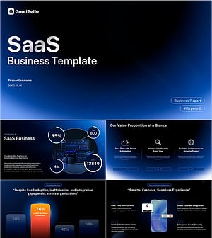 SaaS 비즈니스 프레젠테이션 템플릿 – 현대적이고 세련된 디자인