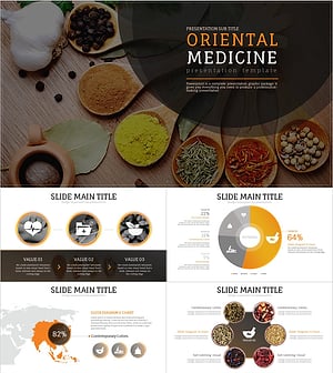 한방 프레젠테이션 와이드 템플릿 – 현대적이고 감각적인 디자인