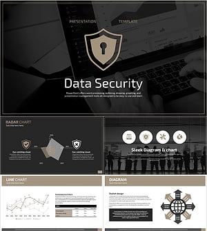 정보 보안 프레젠테이션 템플릿 – 신뢰감 있는 디자인과 시각적 매력