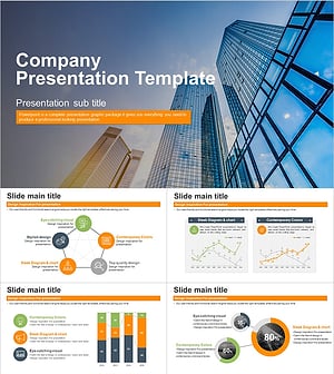 회사 프레젠테이션 와이드 템플릿 – 현대적이고 세련된 디자인