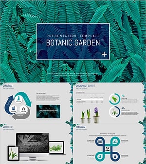 식물원 와이드 PPT 템플릿 – 자연을 느낄 수 있는 디자인