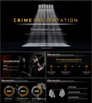 범죄 프레젠테이션 템플릿 – 시선을 사로잡는 디자인