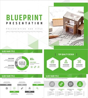 설계도 와이드 프레젠테이션 – 전문가처럼 구성된 디자인