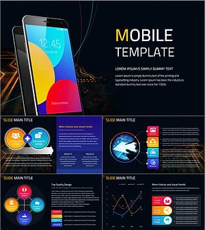 모바일 와이드 템플릿 – 세련된 IT 프레젠테이션 디자인