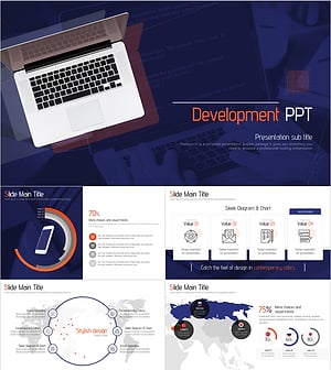 개발 와이드 PPT 템플릿 – 트렌디한 IT 디자인