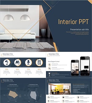 인테리어 프레젠테이션 템플릿 – 세련되고 현대적인 디자인
