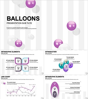 생일파티 PPT 템플릿 – 활기 넘치는 디자인과 재미
