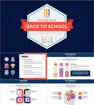 신학기 와이드 프레젠테이션 템플릿 – 교육 과정에 적합한 유니크 디자인