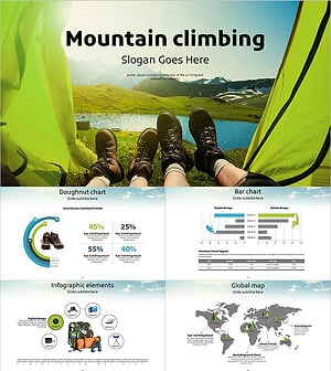 Leisure Sports Presentation Template – Stylish Design Embracing Nature