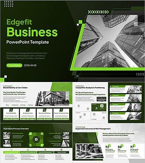 엣지핏 비즈니스 프레젠테이션 템플릿 – 세련되고 전문적인 디자인