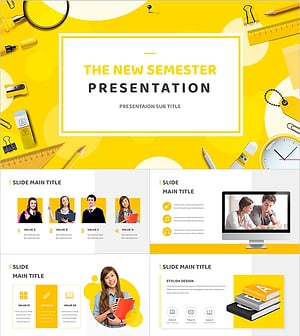 신학기 교육 프레젠테이션 – 활기찬 디자인과 실용성
