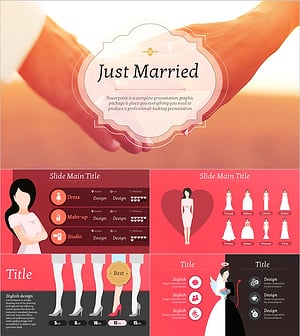 Wedding Presentation Template – A Romantic Vertical Design