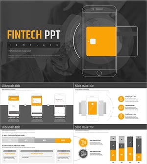 핀테크 프레젠테이션 템플릿 - 세련된 디자인으로 전문성을 강조