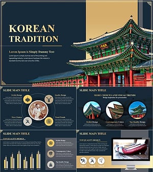 한국 전통 와이드 템플릿 – 전통적인 아름다움과 현대적 감각