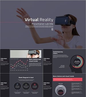 VR 소개 프레젠테이션 템플릿 – 현대적이고 세련된 디자인