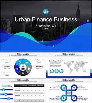 도시 금융 비즈니스 프레젠테이션 템플릿 – 현대적인 비즈니스 디자인