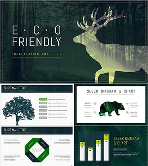 친환경 프레젠테이션 템플릿 – 자연을 담은 웅장한 디자인