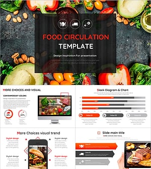 식자재 유통 PPT 템플릿 – 세련된 디자인과 시각적 요소