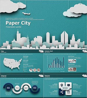 Paper City Wide Presentation – Stylish Business Design