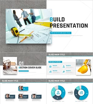 건설 와이드 프레젠테이션 – 전문적이고 실용적인 디자인