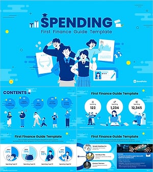 사회초년생을 위한 금융 가이드 템플릿 - 친숙하고 직관적인 디자인