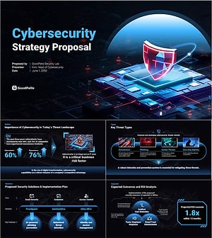 사이버 보안 프레젠테이션 템플릿 – 현대 IT 솔루션을 위한 전문 디자인