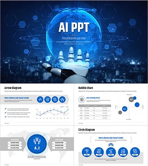 인공지능 와이드 PPT – 혁신적인 IT 디자인 템플릿