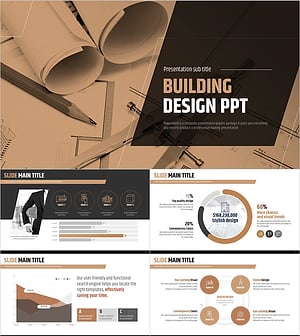 건물 설계 PPT 템플릿 – 전문적이고 세련된 디자인