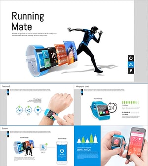 스마트 기기 프레젠테이션 템플릿 – 헬스케어와 기술의 만남