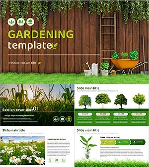 Gardening Presentation Template – Vibrant Design Embracing Nature