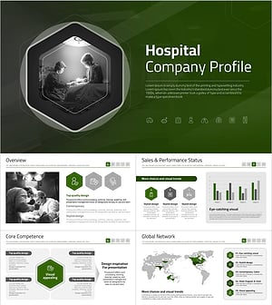 병원 회사소개서 PPT 템플릿 – 현대적이고 전문적인 디자인