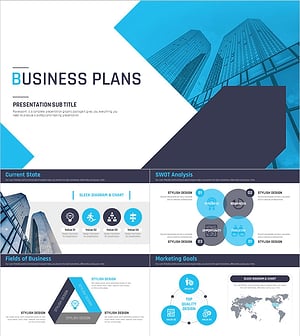 비즈니스 프레젠테이션 사업계획서 PPT 템플릿 – 확실한 전략과 심플한 디자인