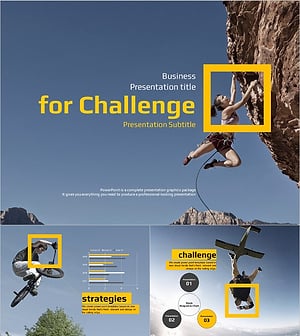 도전 피피티 Extreme Sports PPT – 역동적인 감성을 전달하는 슬라이드 구성