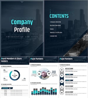 Company Profile Presentation Template – Professional and Clean Design