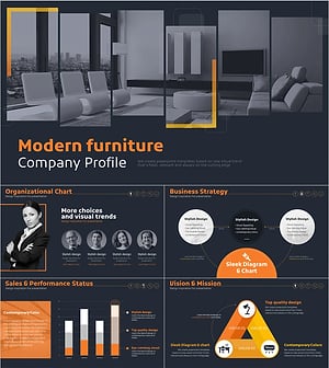 모던하우스 회사소개서 PPT – 세련된 디자인과 직관적 구성
