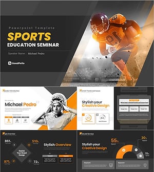 스포츠 교육 세미나 발표 템플릿 – 전문가를 위한 심플 디자인