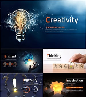 창의력 PPT 템플릿 – 감성을 중심으로 한 혁신적인 디자인