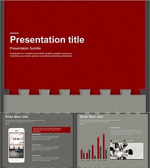퍼즐 테마 무빙 템플릿 – 흐름 강조 슬라이드 구성