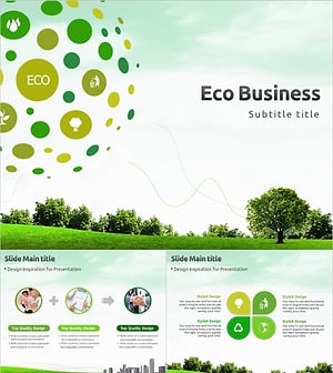 에코 비지니스 애니메이션 템플릿 – 지속 가능한 메시지를 전달하는 디자인