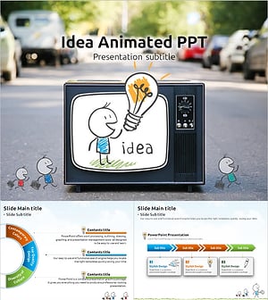 아이디어 애니메이션 프레젠테이션 – 다이나믹한 콘텐츠 시연을 위한 템플릿