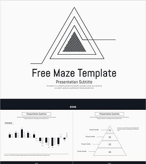 깔끔한 미로 테마 무료 PPT 템플릿