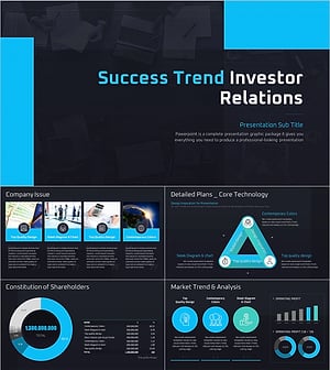 투자유치 IR PPT 템플릿 – 세련된 디자인으로 신뢰감 고조