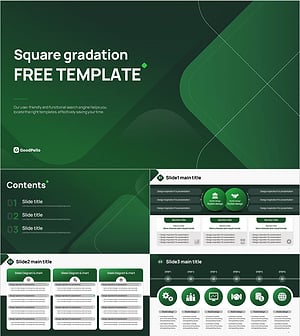 세련된 스퀘어 그라데이션 무료 템플릿