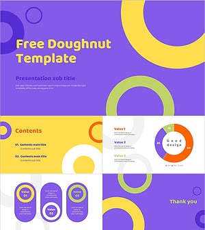 귀여운 도넛 무료 템플릿