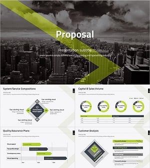 Line Concept Proposal PPT Template – Intuitive and Stylish Design